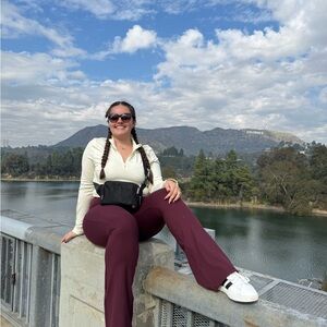 PINK Victoria's Secret Cream Quarter-Zip Sweatshirt